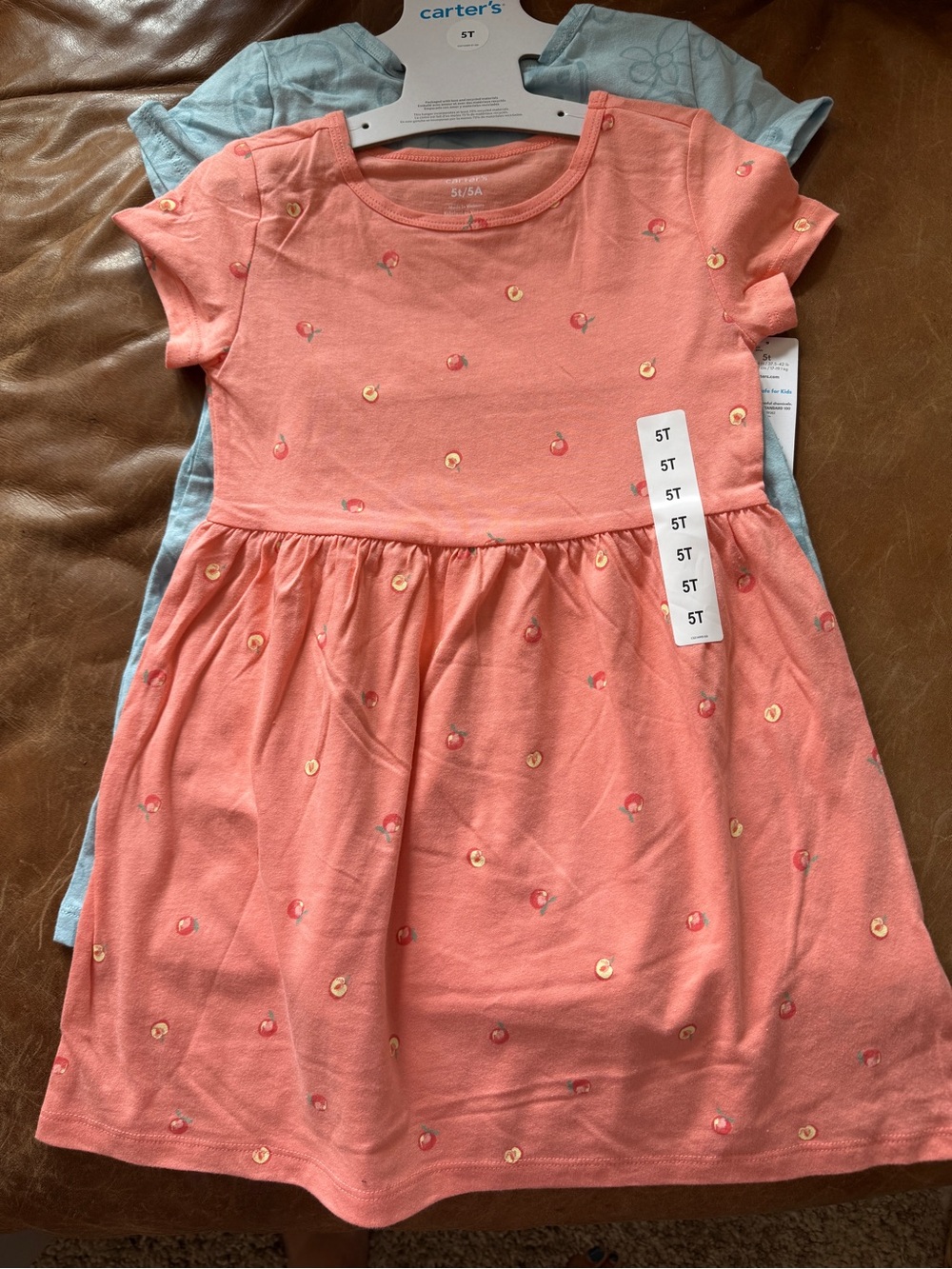 NWT 2 Dresses Carters 100% Cotton